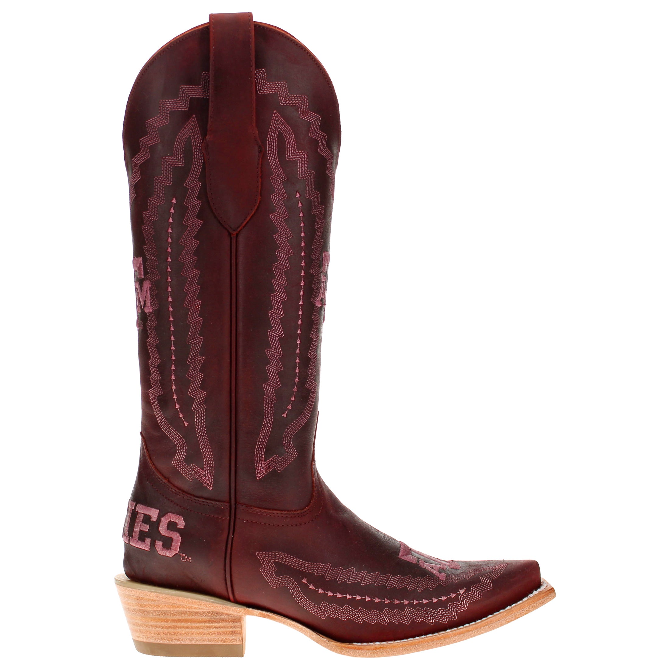 Women's Maroon Texas A&M Cowgirl Boots Naomi by Vaccari