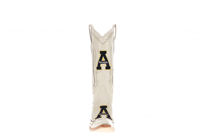 Women's App State University Bone Snip Toe Cowgirl Boots Naomi by Vaccari