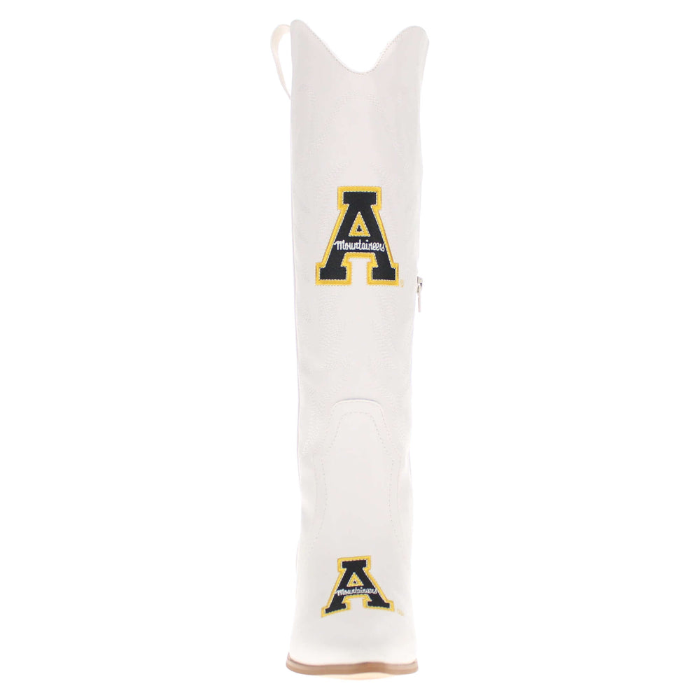 Appalachain State University Blair Tall White Boot By V By Vaccari