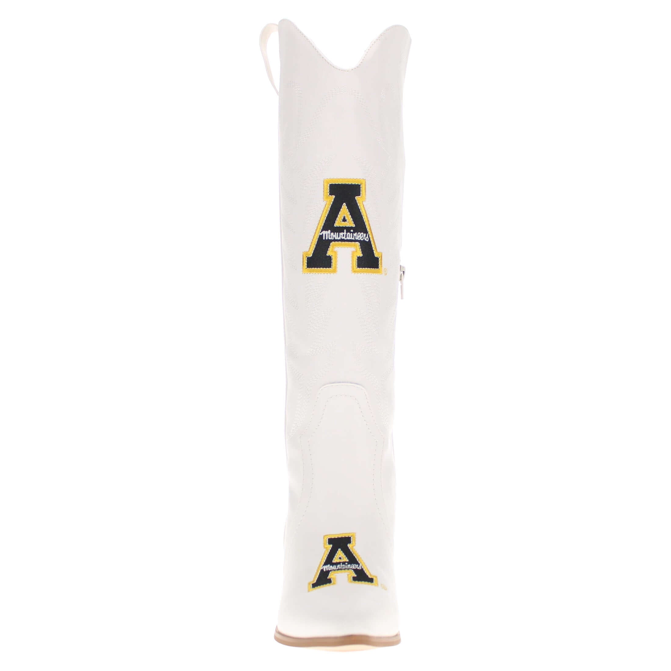 Appalachain State University Blair Tall White Boot By V By Vaccari