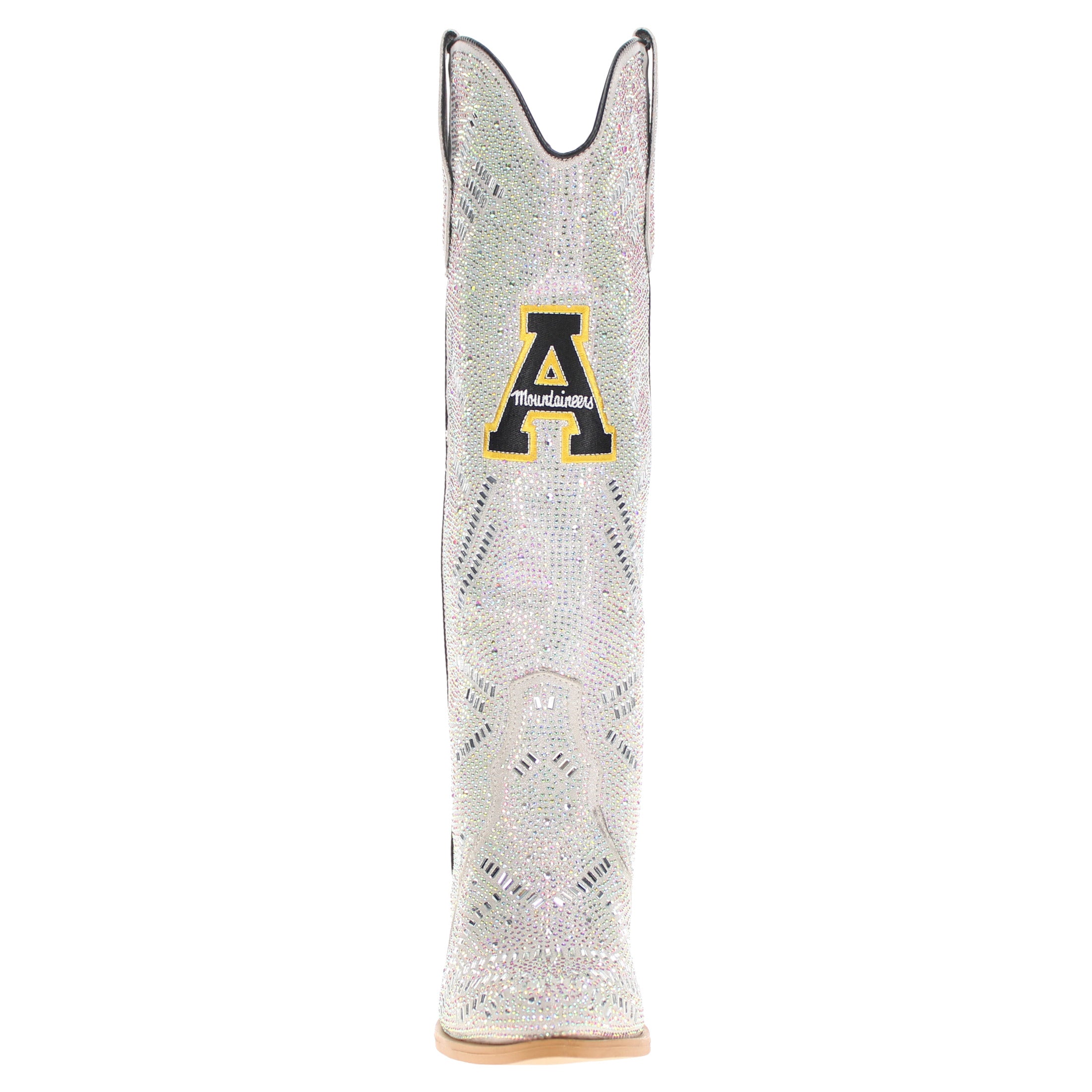 Women's App State University Natural Tall Bling Cowgirl Boots Amber by V by Vaccari
