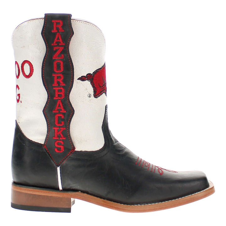 Kid's Dakota University of Arkansas Mascot Cowboy Boots by Vaccari