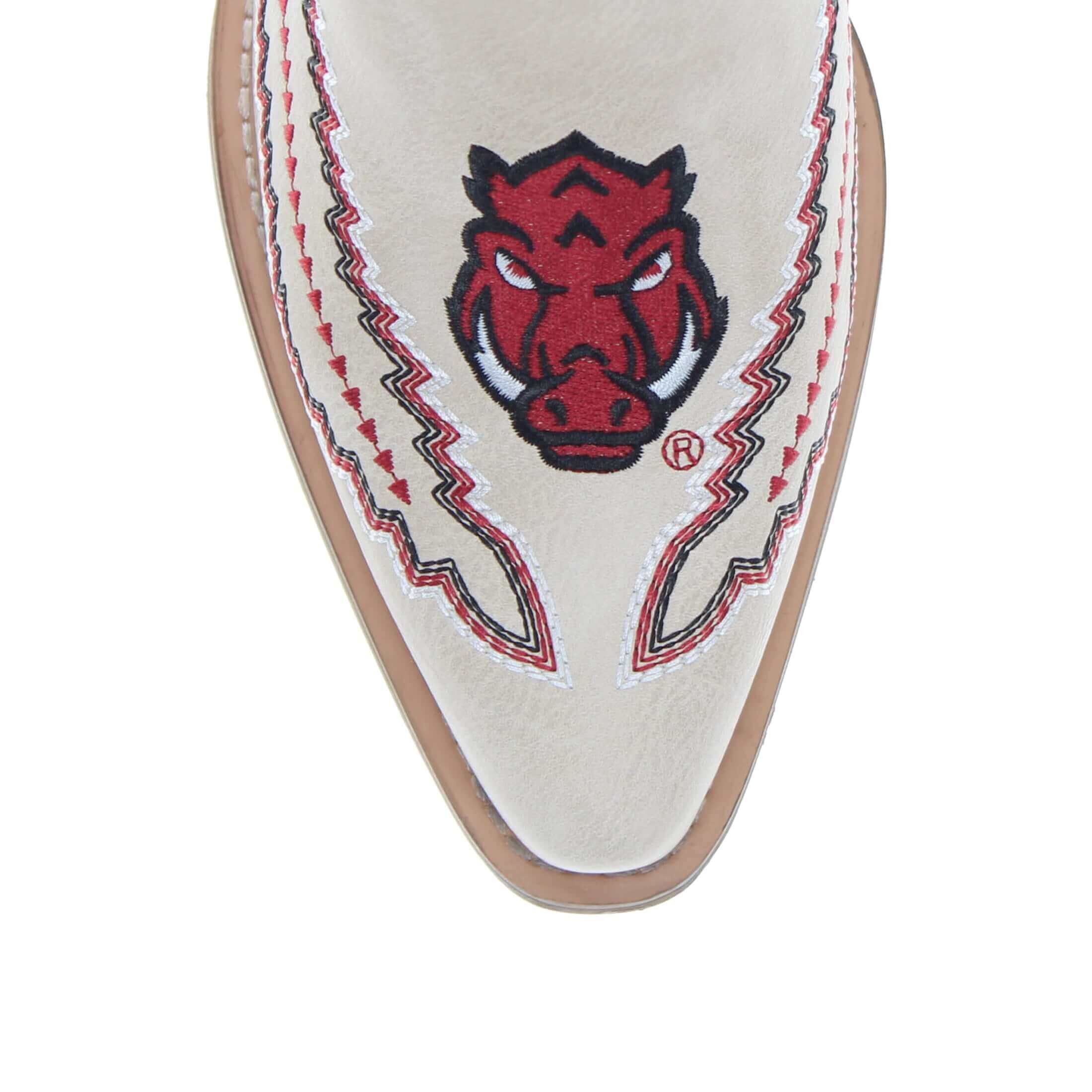 University of Arkansas Mimi Short Bone Boot By V By Vaccari