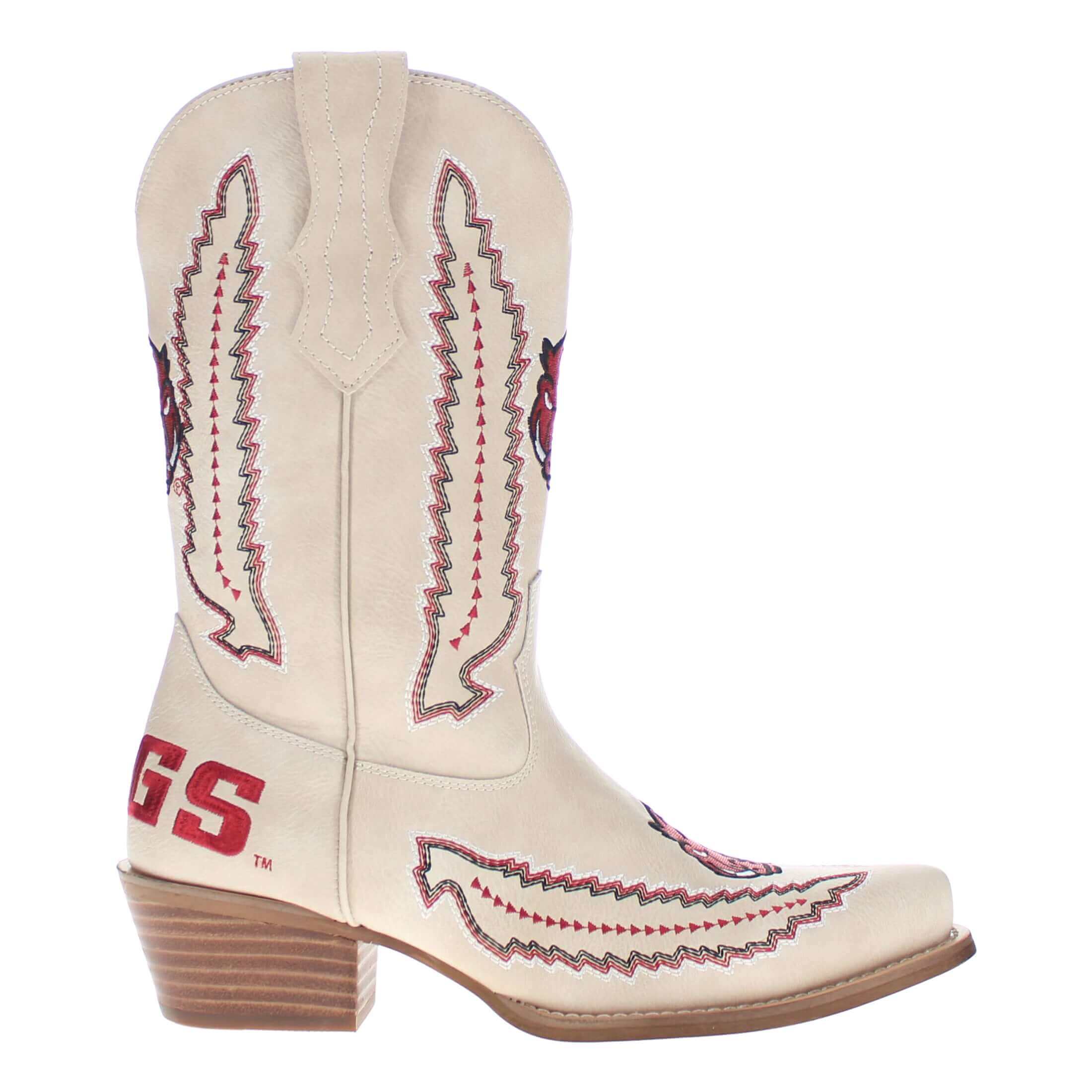 University of Arkansas Mimi Short Bone Boot By V By Vaccari