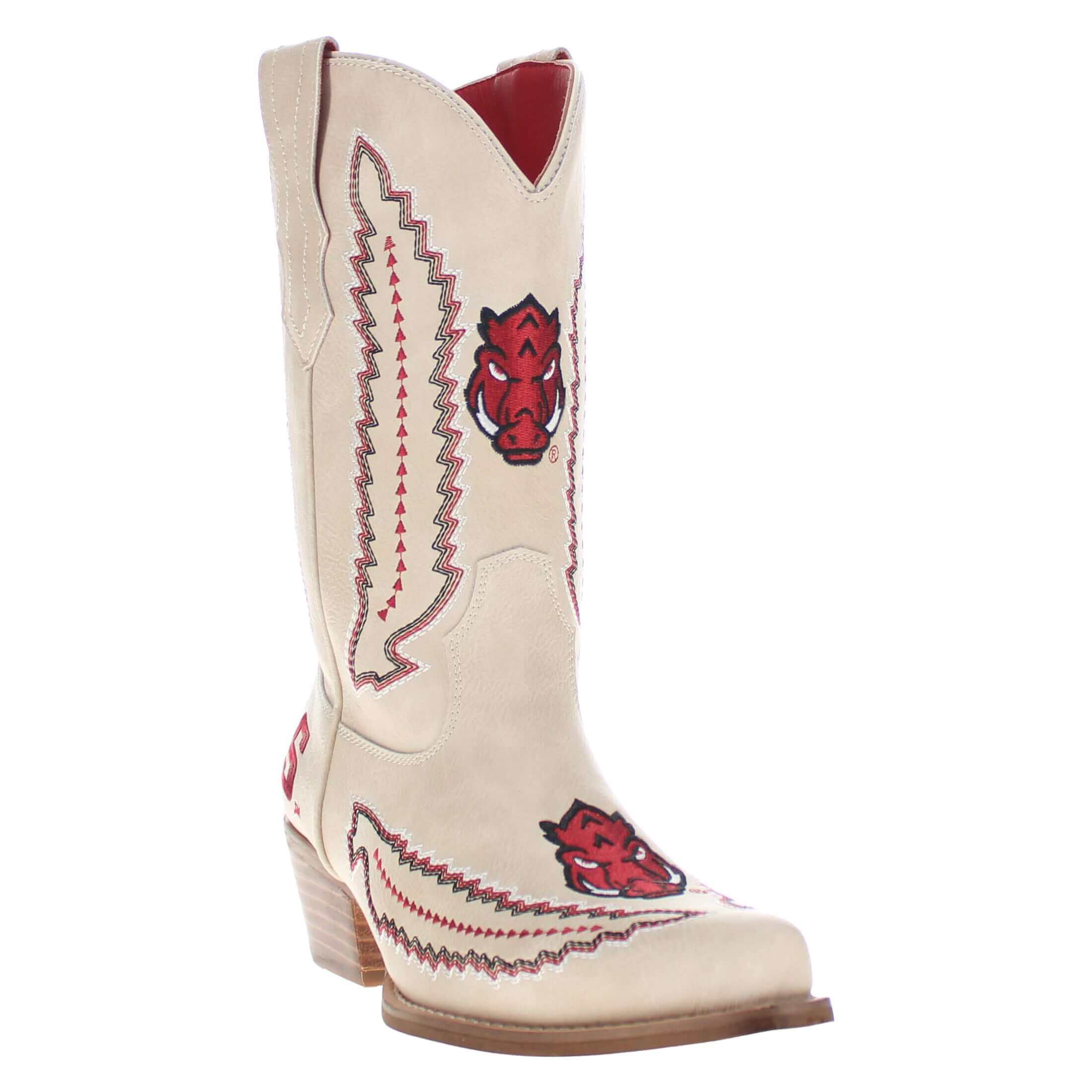 University of Arkansas Mimi Short Bone Boot By V By Vaccari