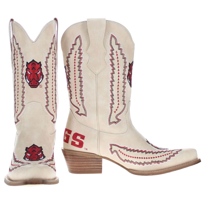 University of Arkansas Mimi Short Bone Boot By V By Vaccari
