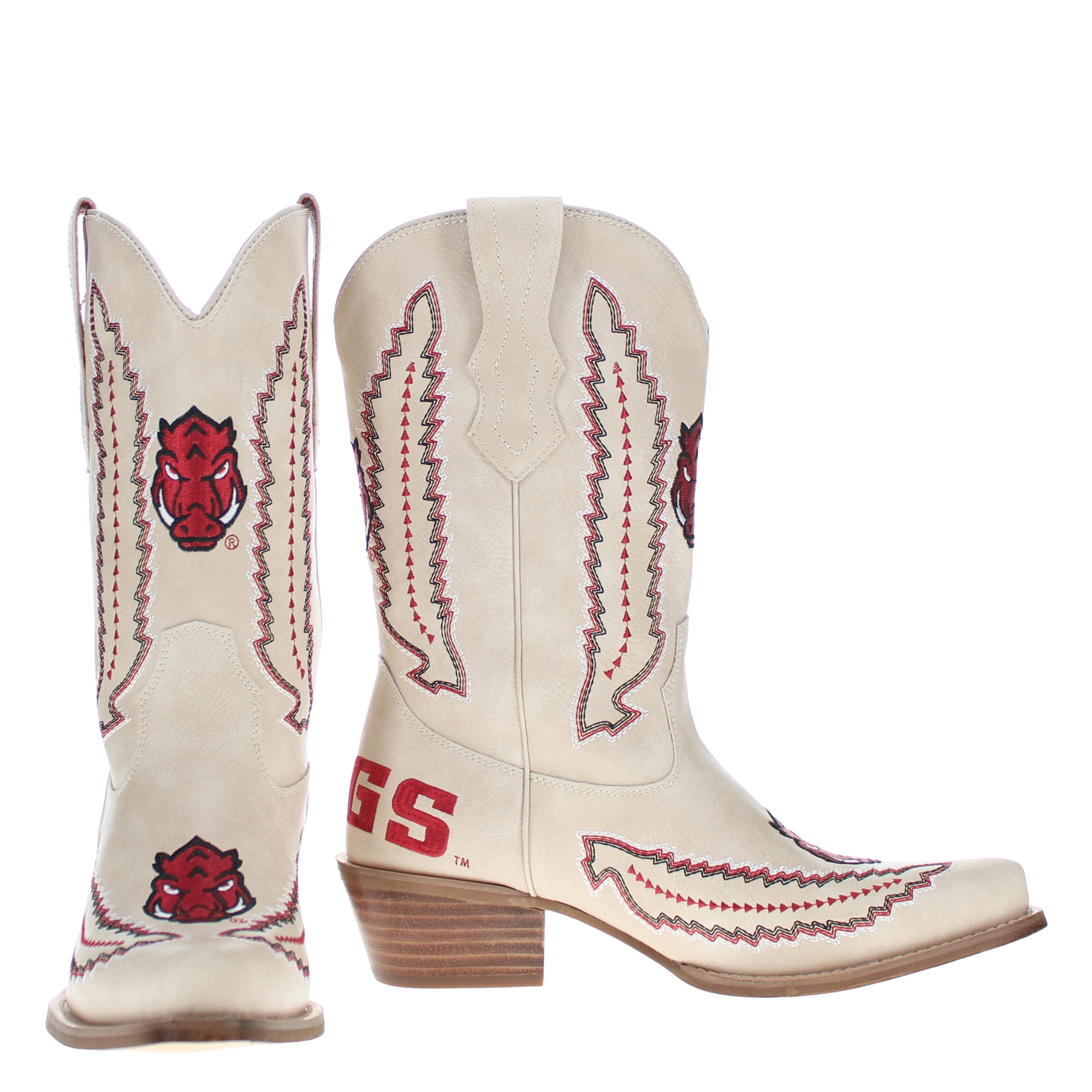 University of Arkansas Mimi Short Bone Boot By V By Vaccari
