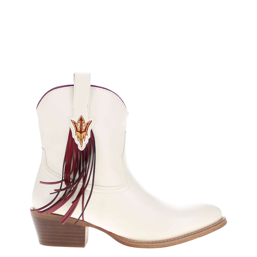 Women's ASU Bone Fringe Bootie Lucy By V By Vaccari