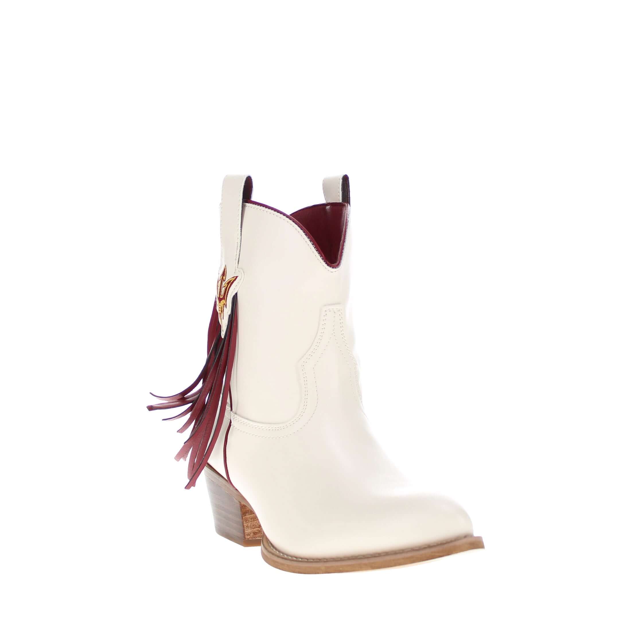 Women's ASU Bone Fringe Bootie Lucy By V By Vaccari