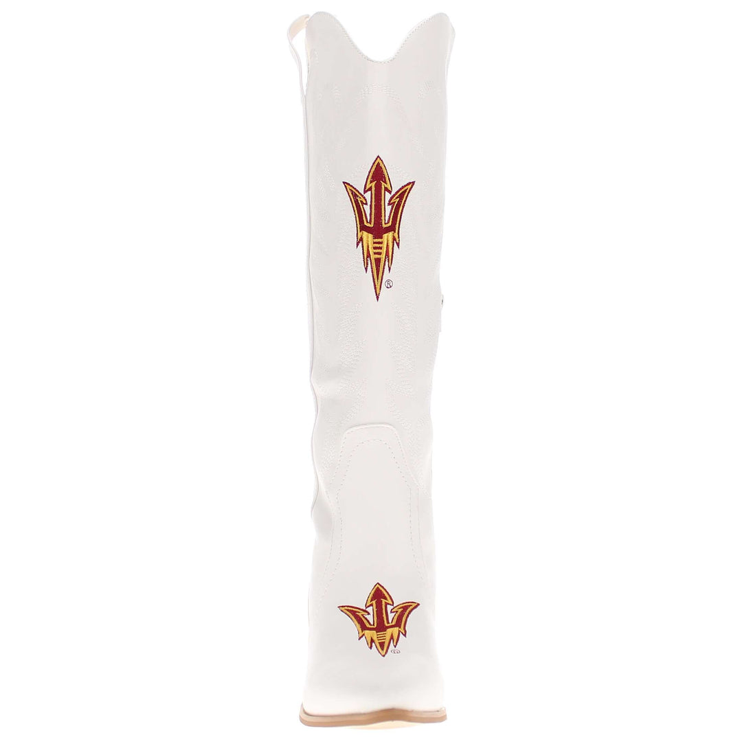 Arizona State University Blair Tall White Boot By V By Vaccari