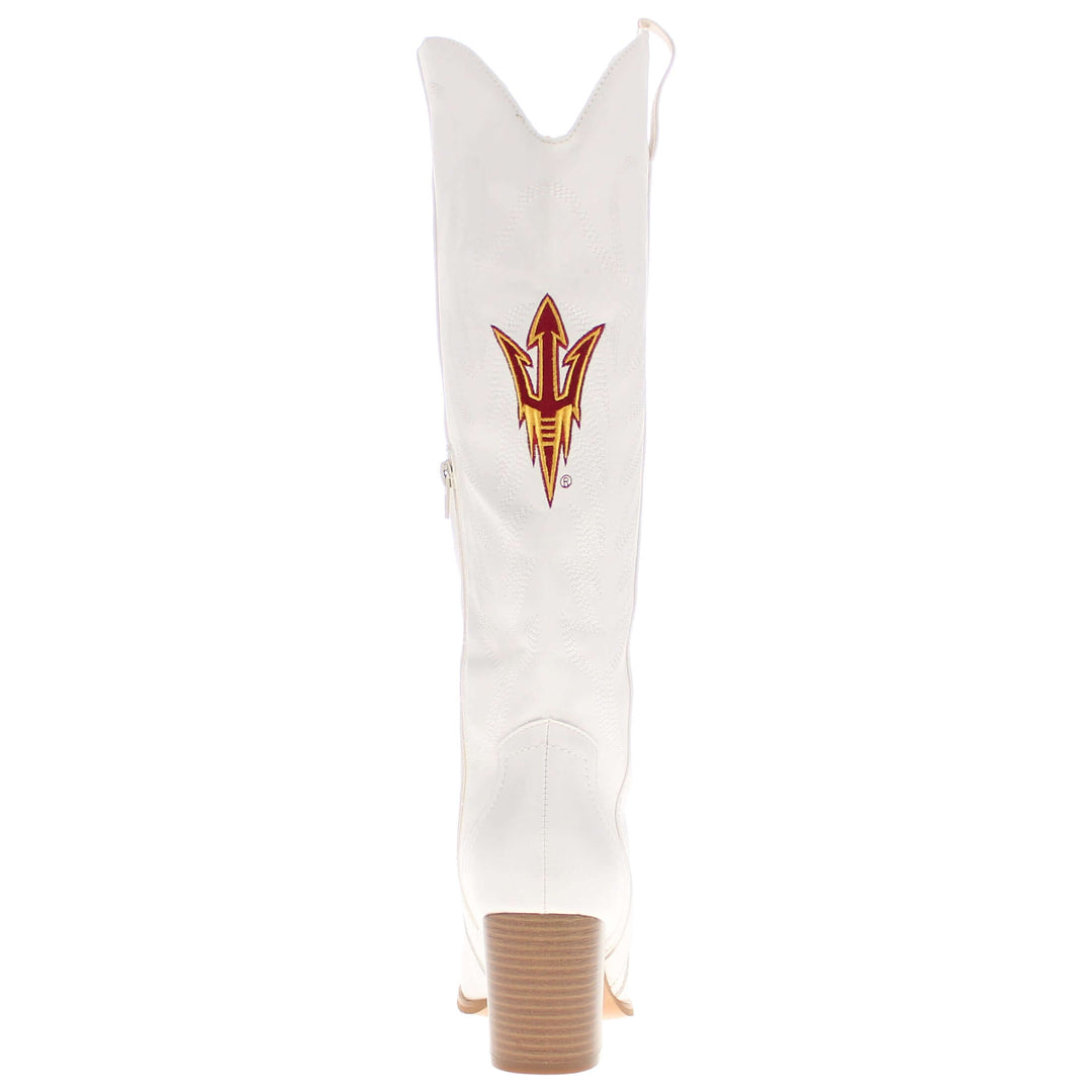 Arizona State University Blair Tall White Boot By V By Vaccari