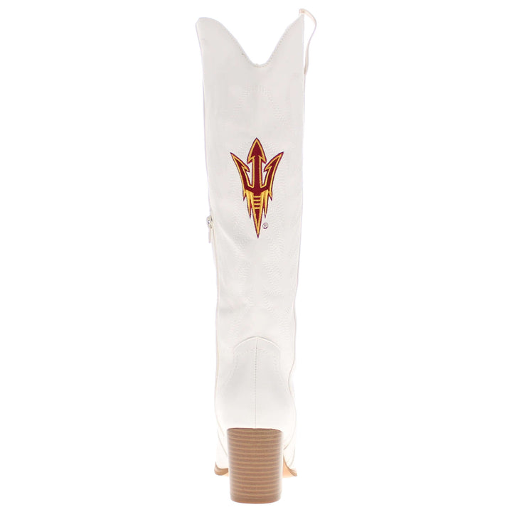 Arizona State University Blair Tall White Boot By V By Vaccari