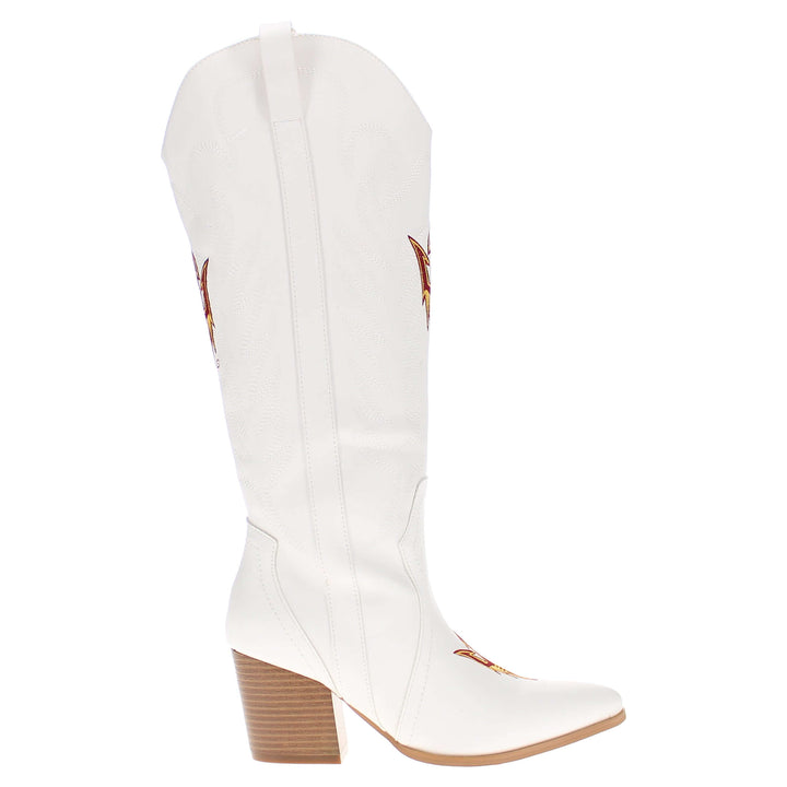 Arizona State University Blair Tall White Boot By V By Vaccari