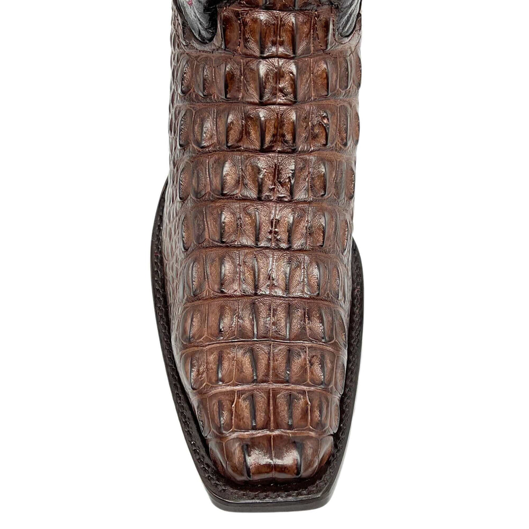 Men's University of Texas A&M Aggies Mocha JW Toe Hornback American Alligator Cowboy Boots David by Vaccari