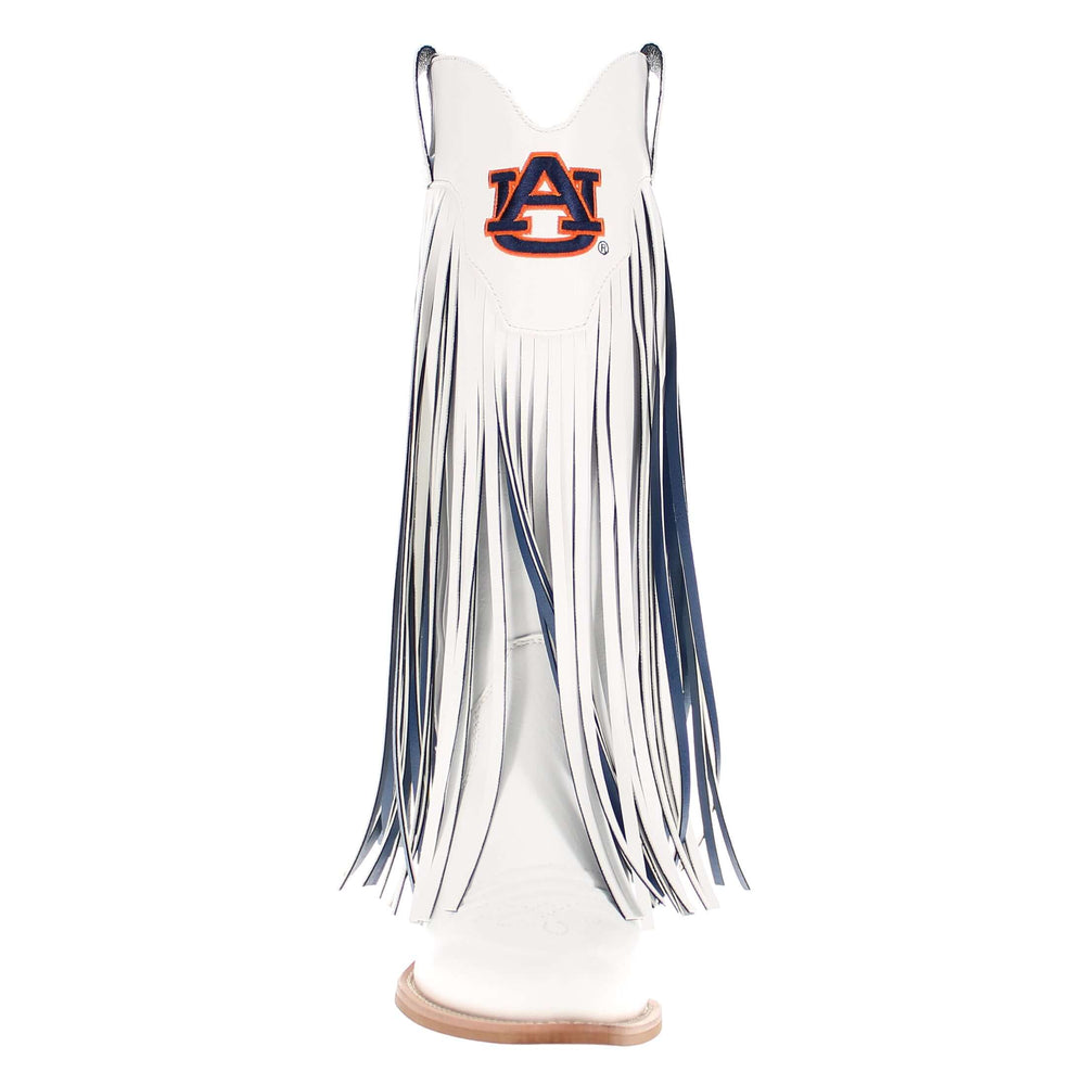 Auburn University Kacey White Fringe Boot by V By Vaccari