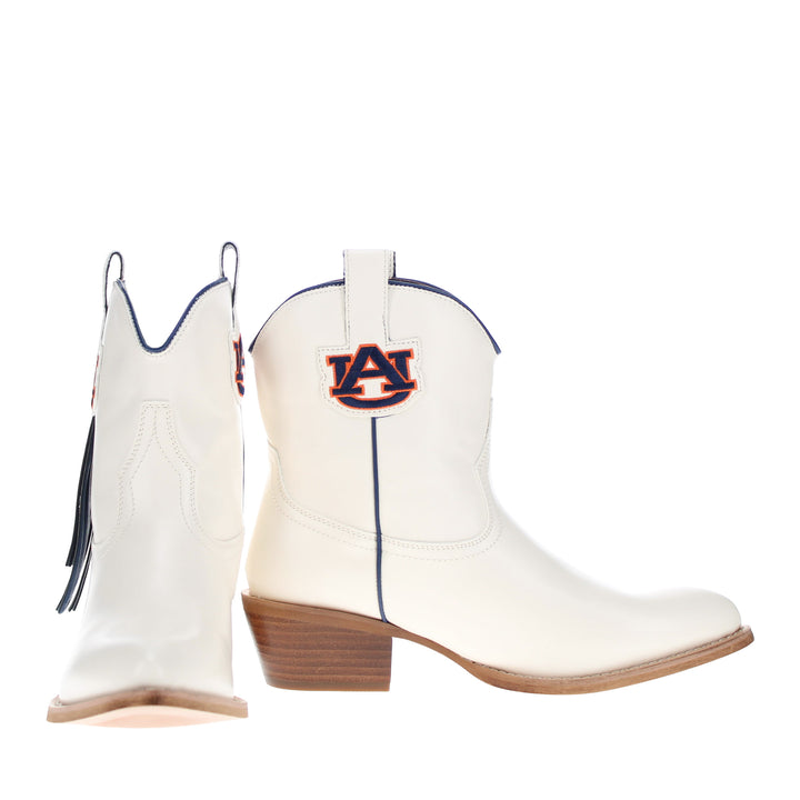 Women's Auburn University Bone Fringe Bootie Lucy By V By Vaccari