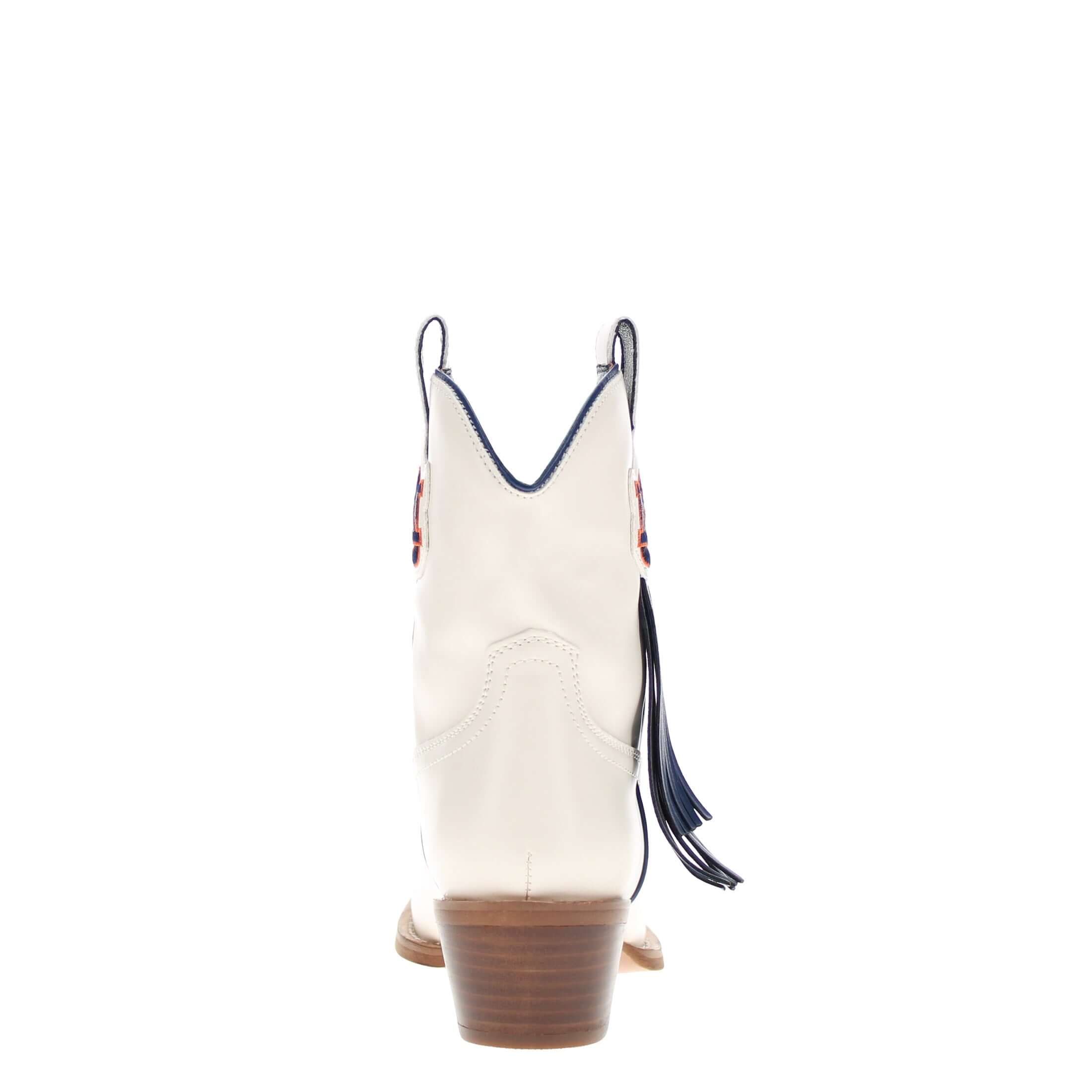 Women's Auburn University Bone Fringe Bootie Lucy By V By Vaccari