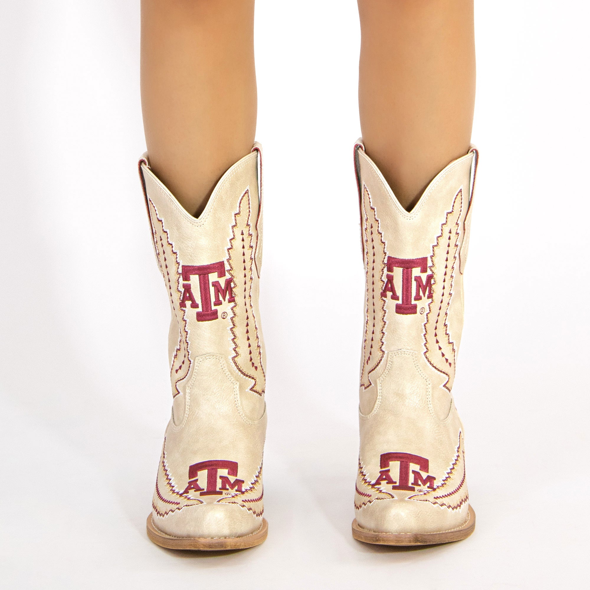 Women's Texas A&M Short Cowgirl Boots | Vaccari Boots
