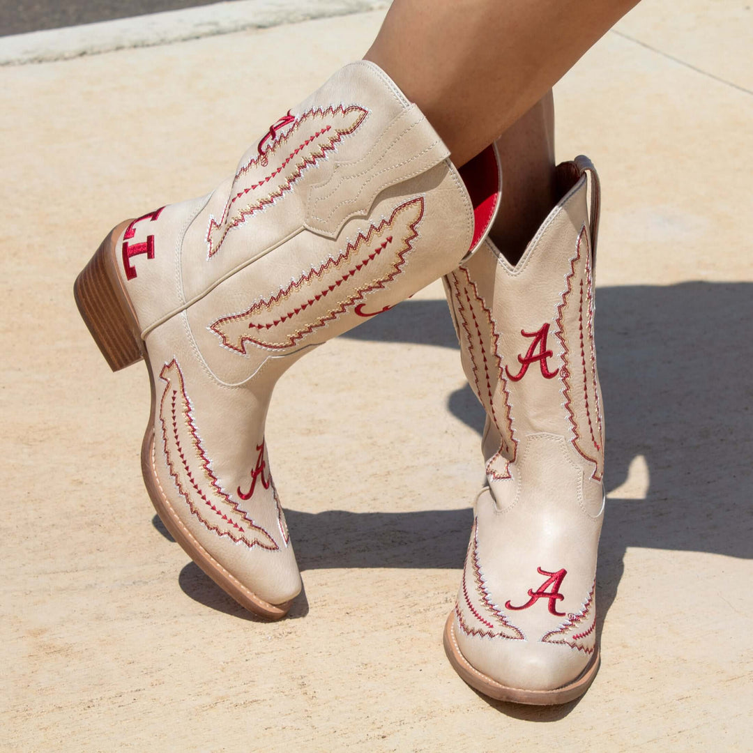 University of Alabama Mimi Short Bone Boot By V By Vaccari