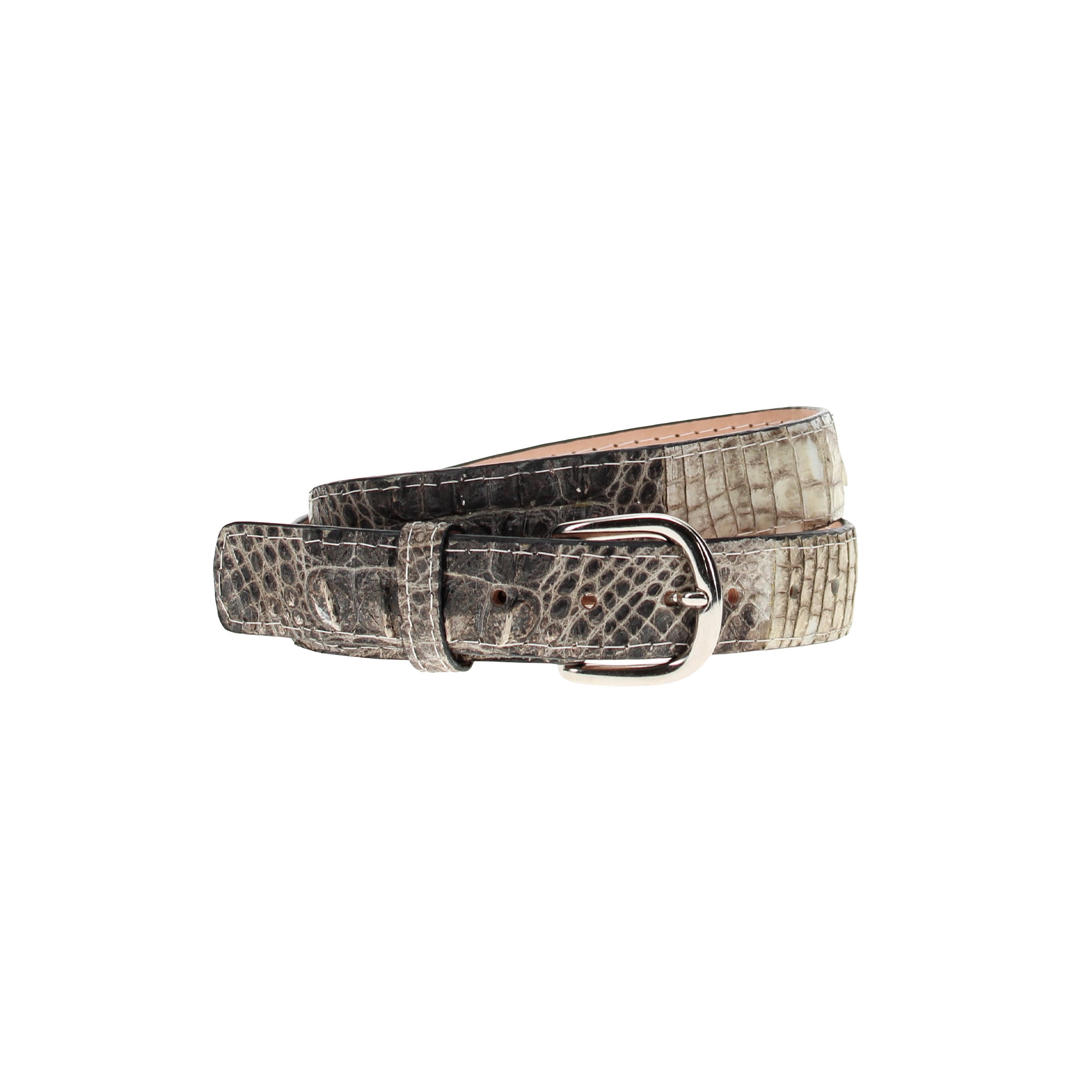Men's Natural American Hornback Alligator Belt | Vaccari