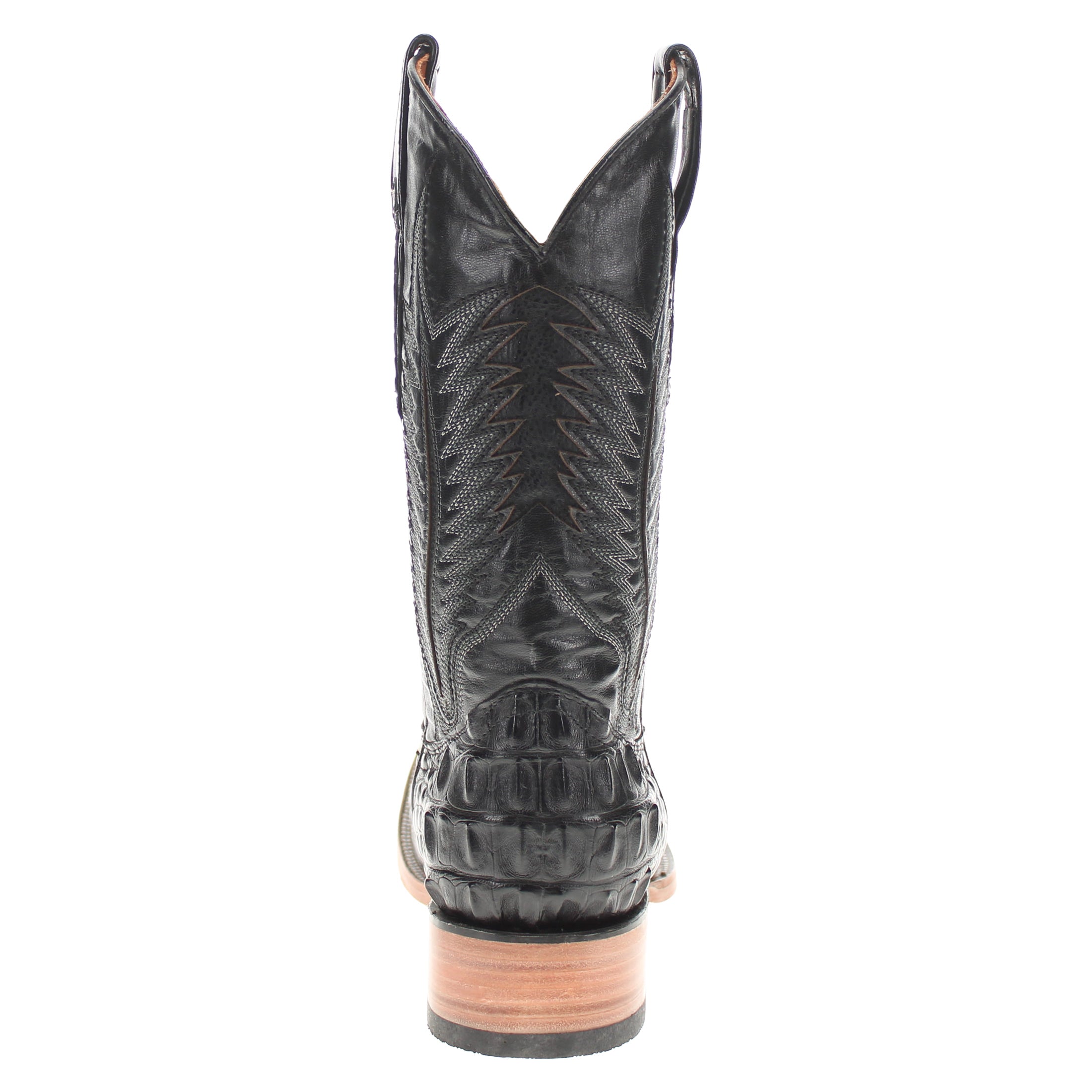 Men's Black Head Cut American Alligator | Vaccari Boots
