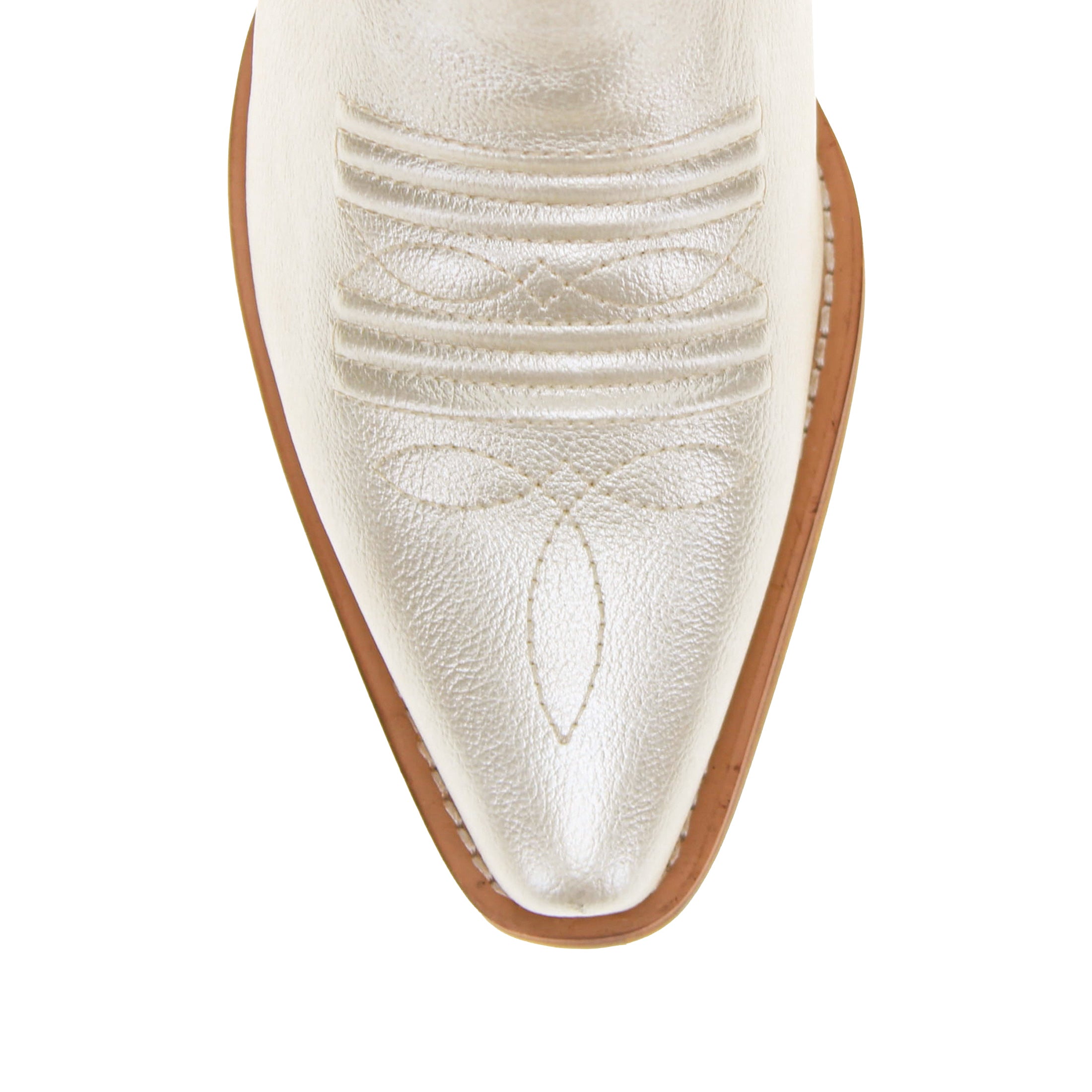 Women's Off White Cowgirl Boots with Color Tassel Jane by V by Vaccari