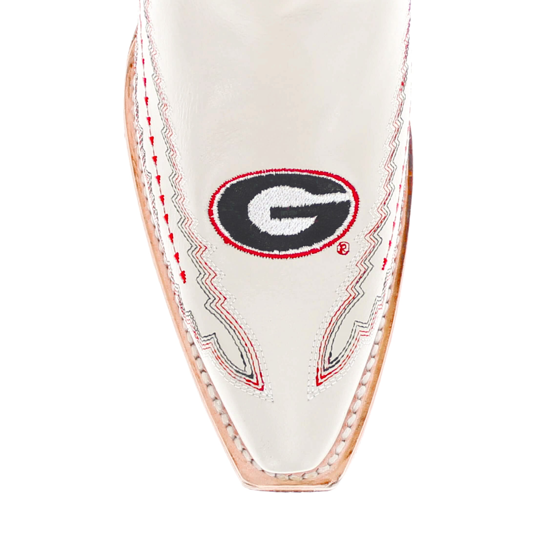 Women's University of Georgia Bone Snip Toe Cowgirl Boots Naomi by Vaccari