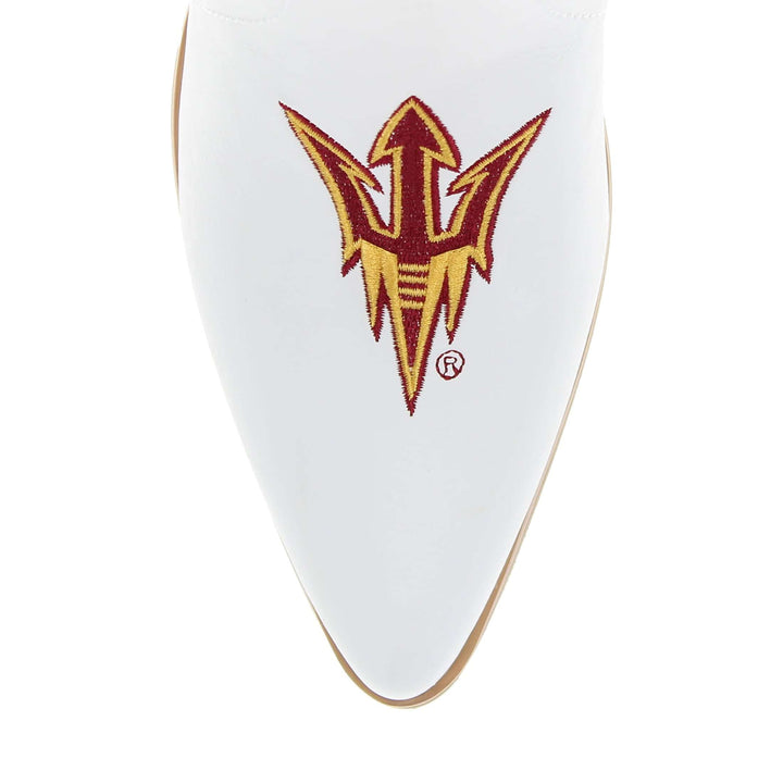 Arizona State University Blair Tall White Boot By V By Vaccari