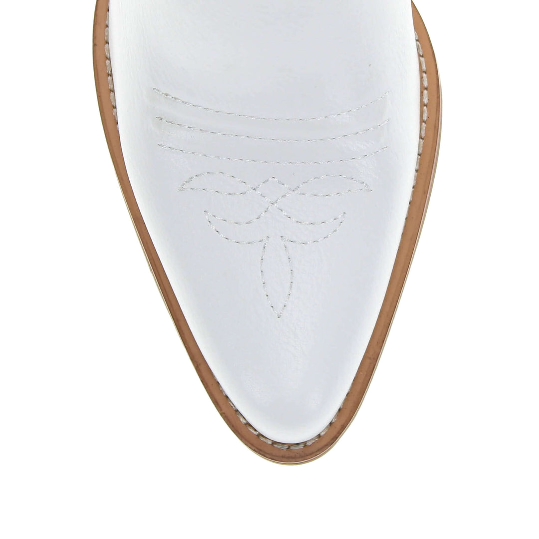 University of Arkansas Kacey White Fringe Boot By V By Vaccari