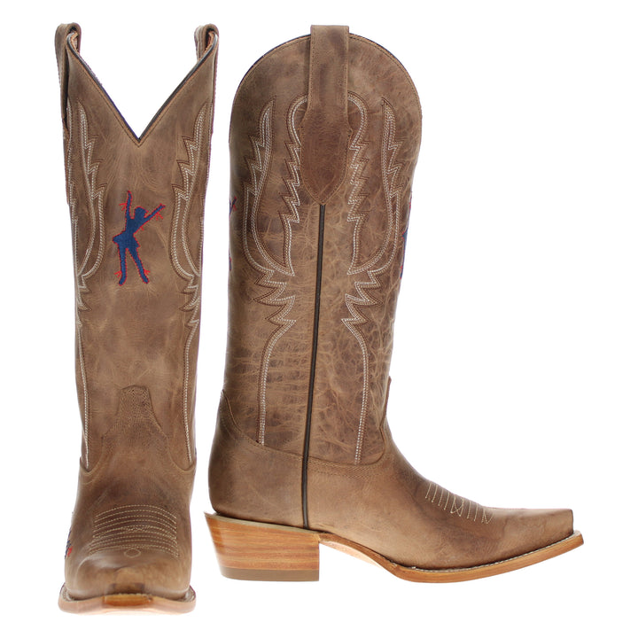 Women's Brown Cowgirl Boots Paige Rangerette by Vaccari University