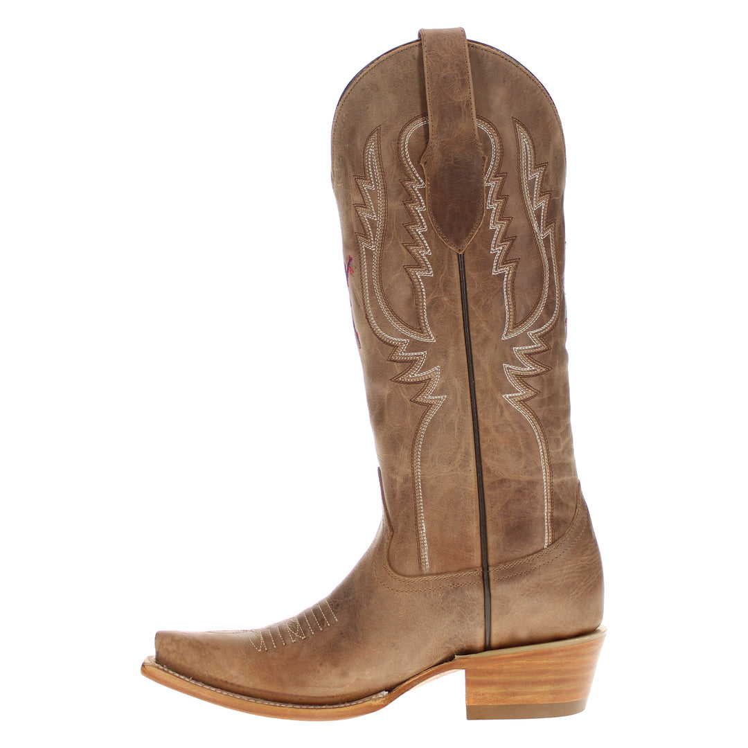 Women's Brown Cowgirl Boots Paige Rangerette by Vaccari University