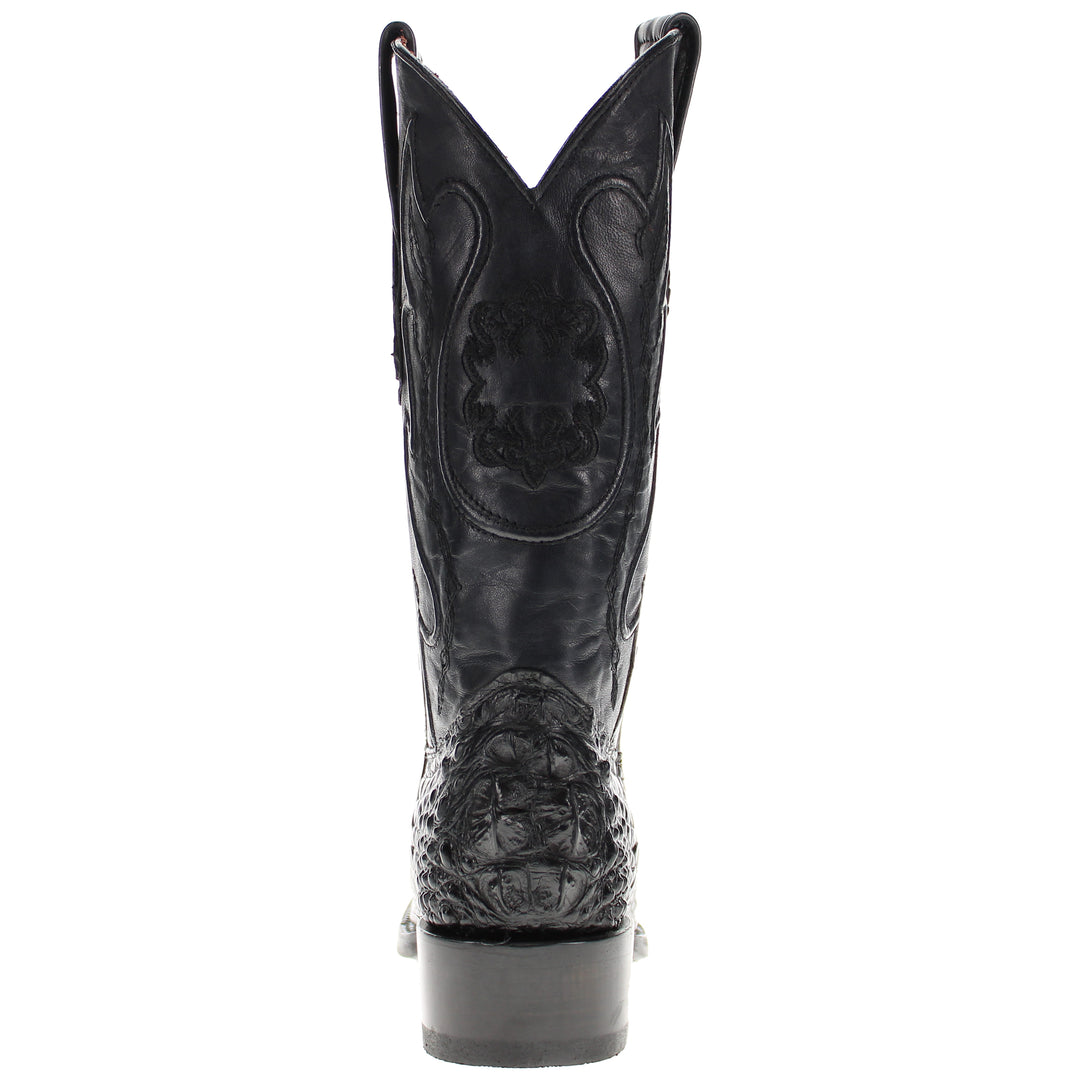 Men's Hornback American Alligator Narrow Square Toe Boots by Vaccari