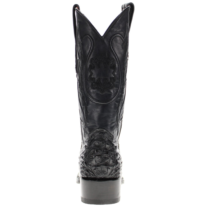Men's Hornback American Alligator Narrow Square Toe Boots by Vaccari