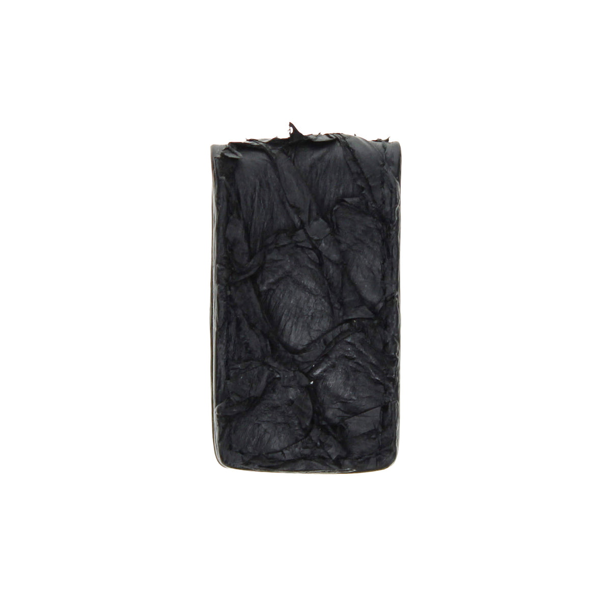 Pirarucu fish money clip, black textured leather with embossed scale pattern