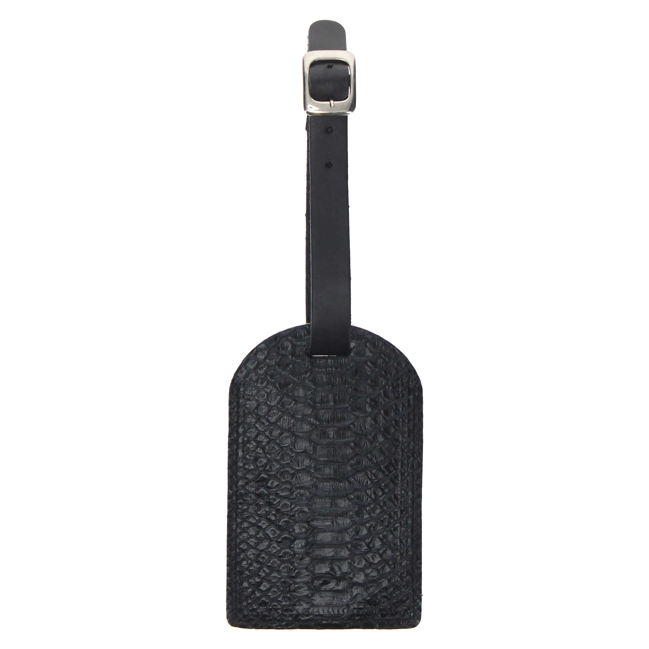 Men's Grey Python Luggage Tag | Vaccari Boots
