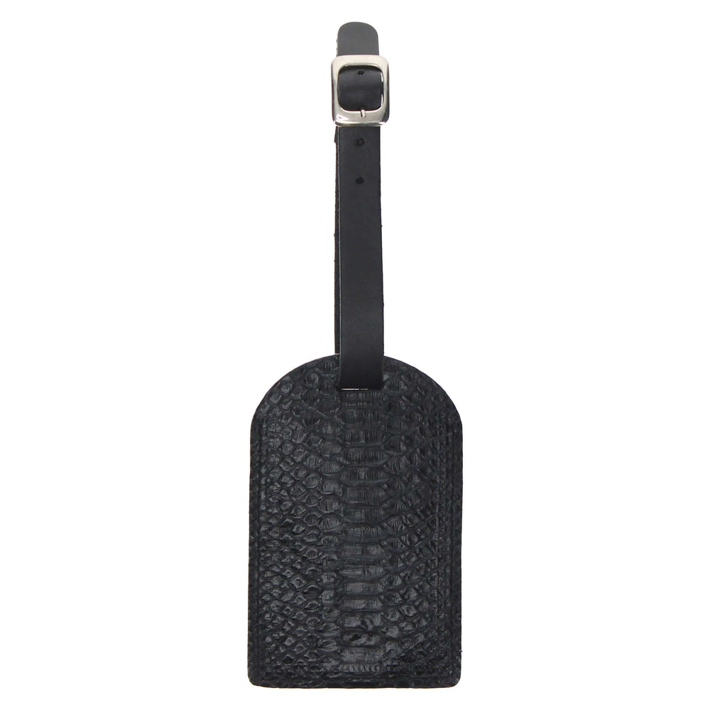 Black Python Luggage Tag by Vaccari Core
