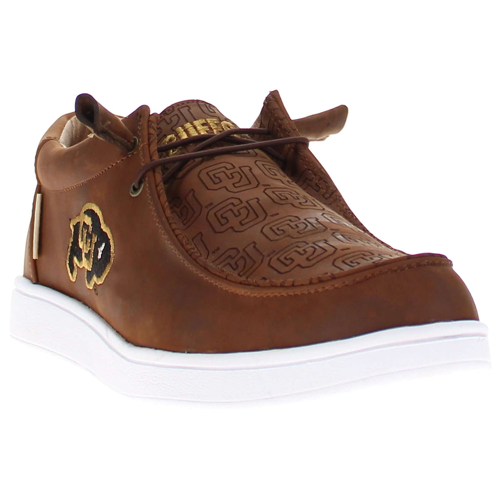 Men's University of Colorado leather slip-on shoes