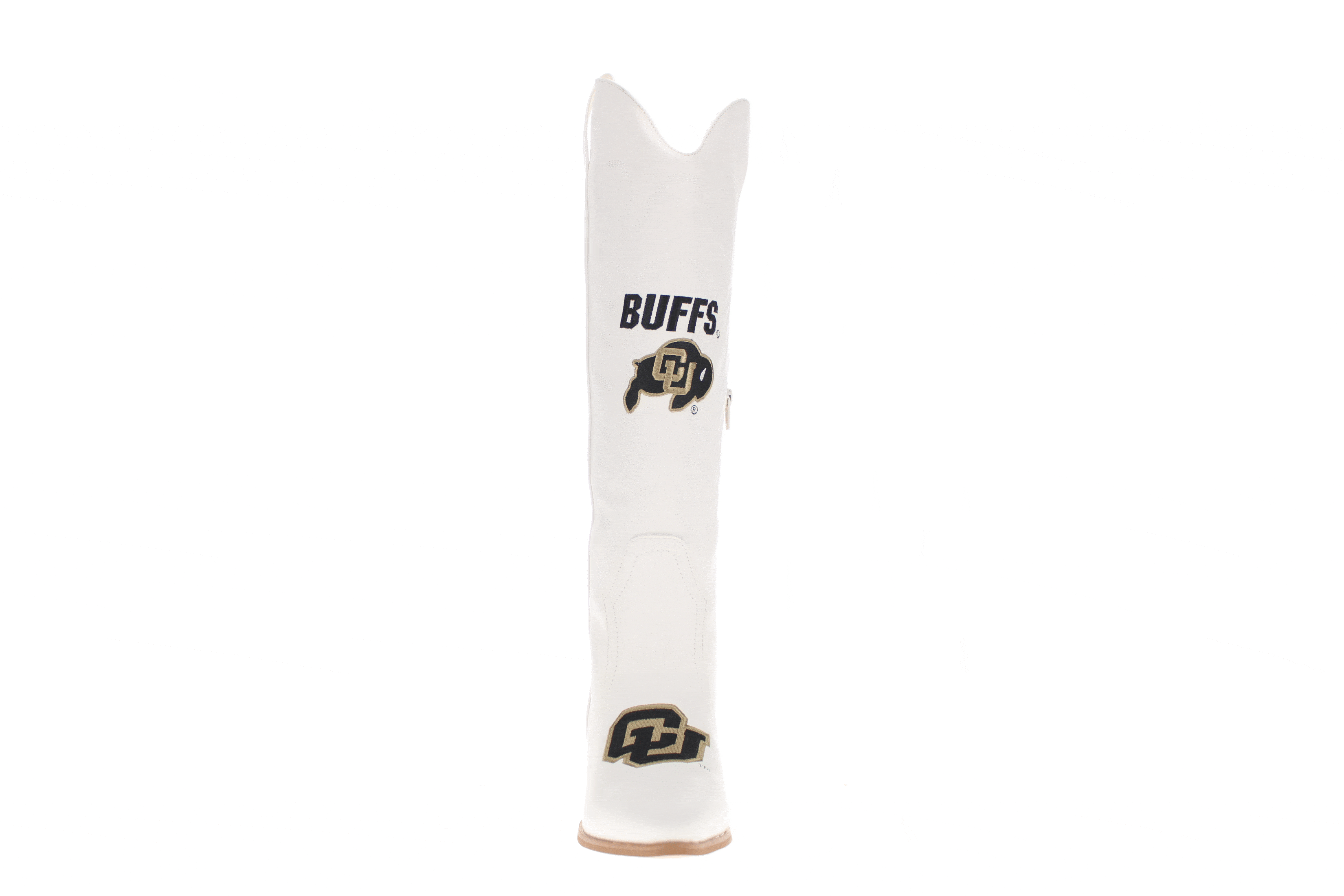 University of Colorado Blair Tall White Boot By V By Vaccari