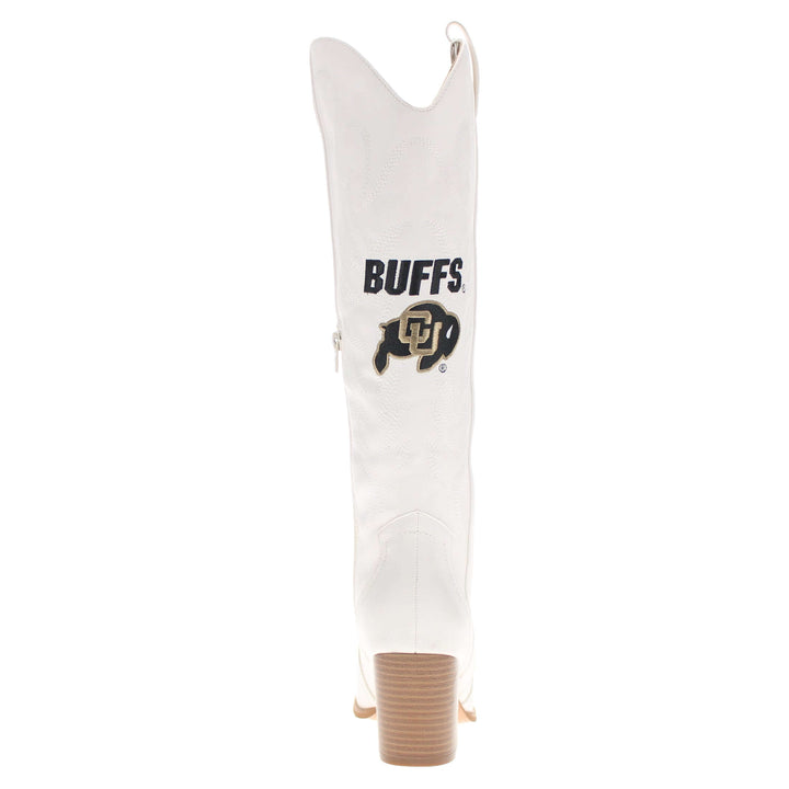 University of Colorado Blair Tall White Boot By V By Vaccari