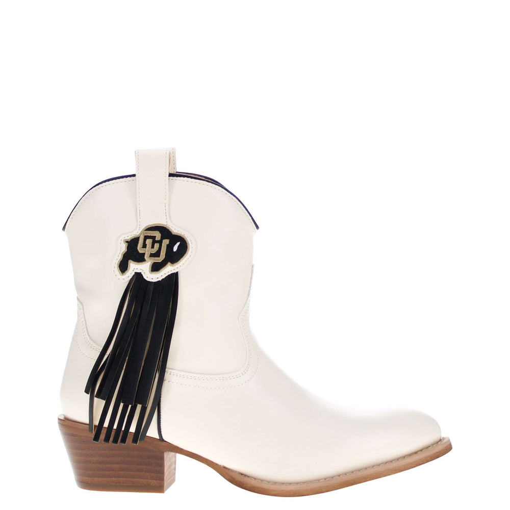 Women's University of Colorado Bone Fringe Bootie Lucy By V By Vaccari