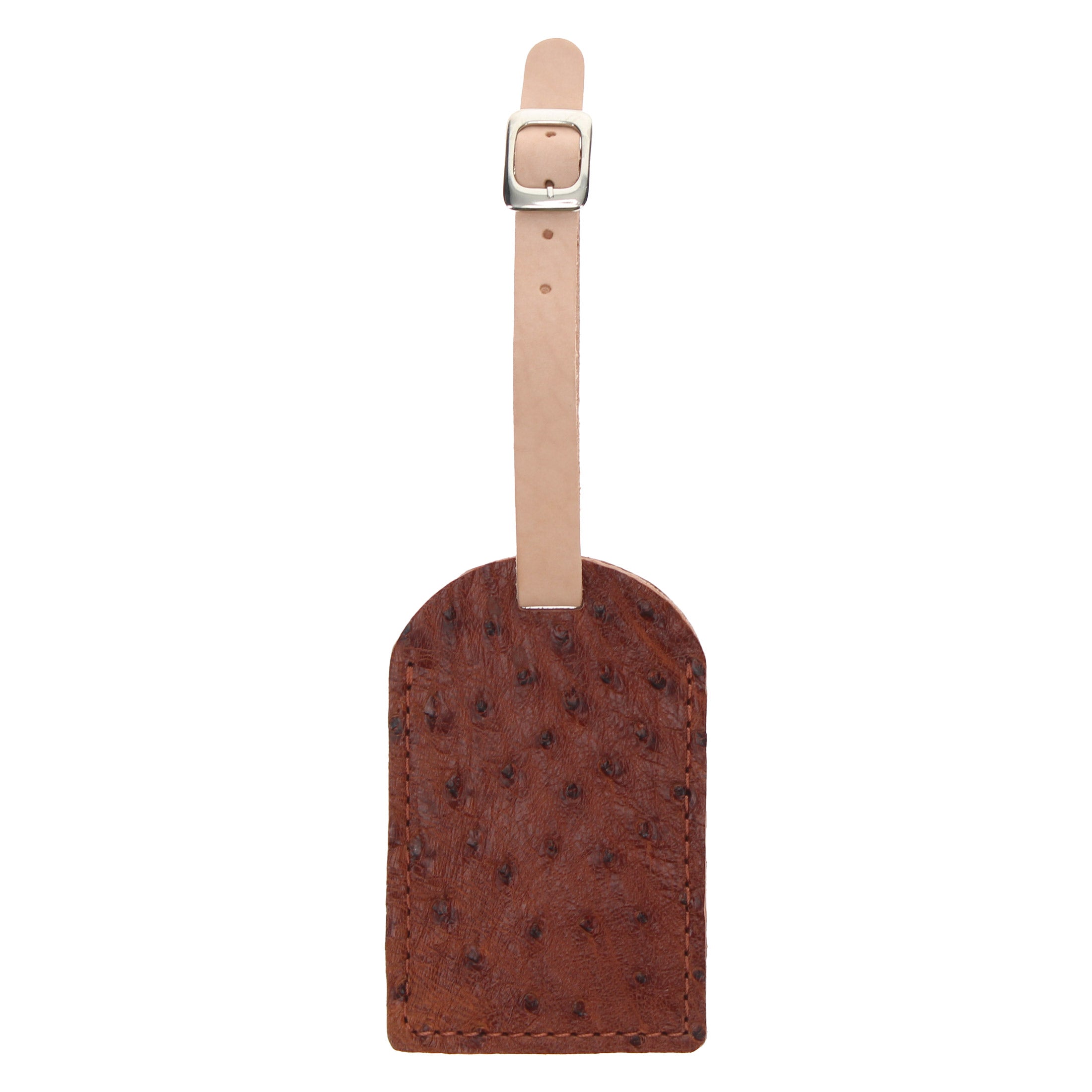 Full Quill Ostrich Luggage Tag