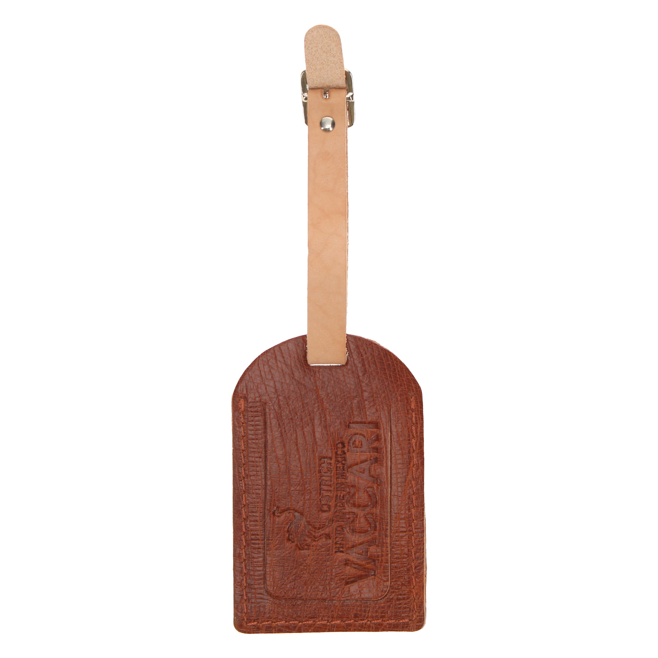 Full Quill Ostrich Luggage Tag