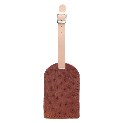 Full Quill Ostrich Luggage Tag