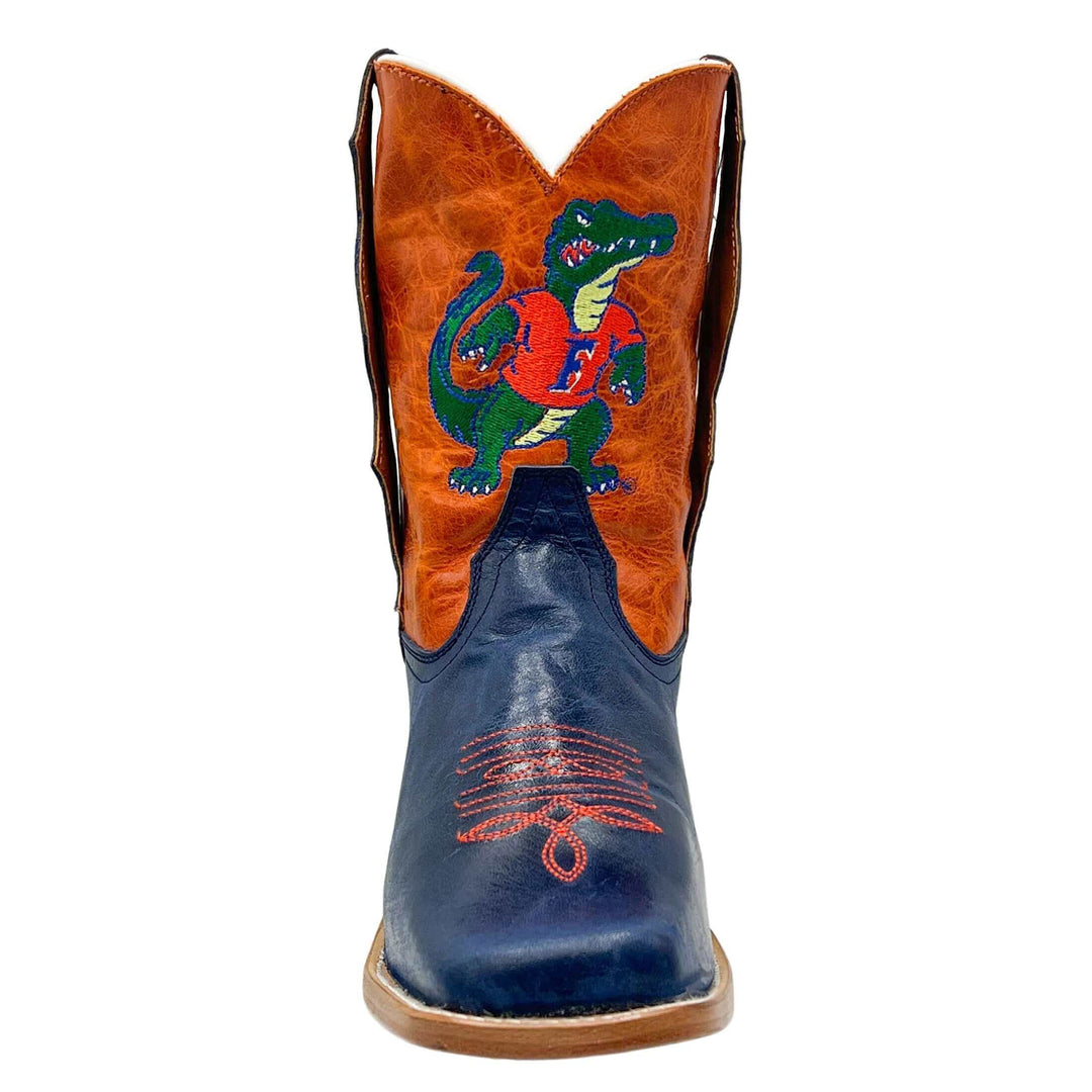 Kid's University of Florida Gators Albert Mascot Orange and Blue Cowboy Boots Dakota by Vaccari