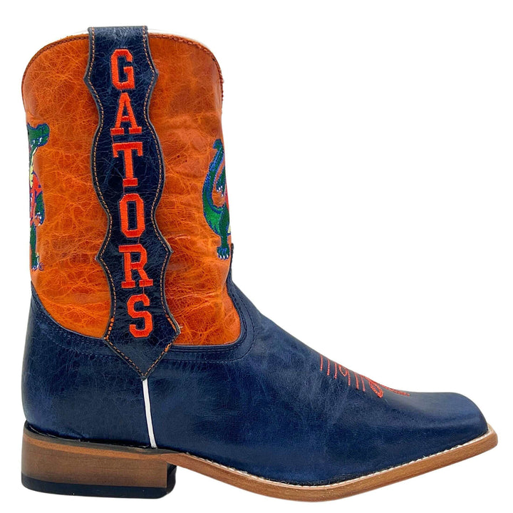 Kid's University of Florida Gators Albert Mascot Orange and Blue Cowboy Boots Dakota by Vaccari