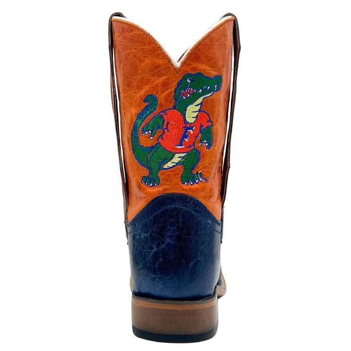 Kid's University of Florida Gators Albert Mascot Orange and Blue Cowboy Boots Dakota by Vaccari