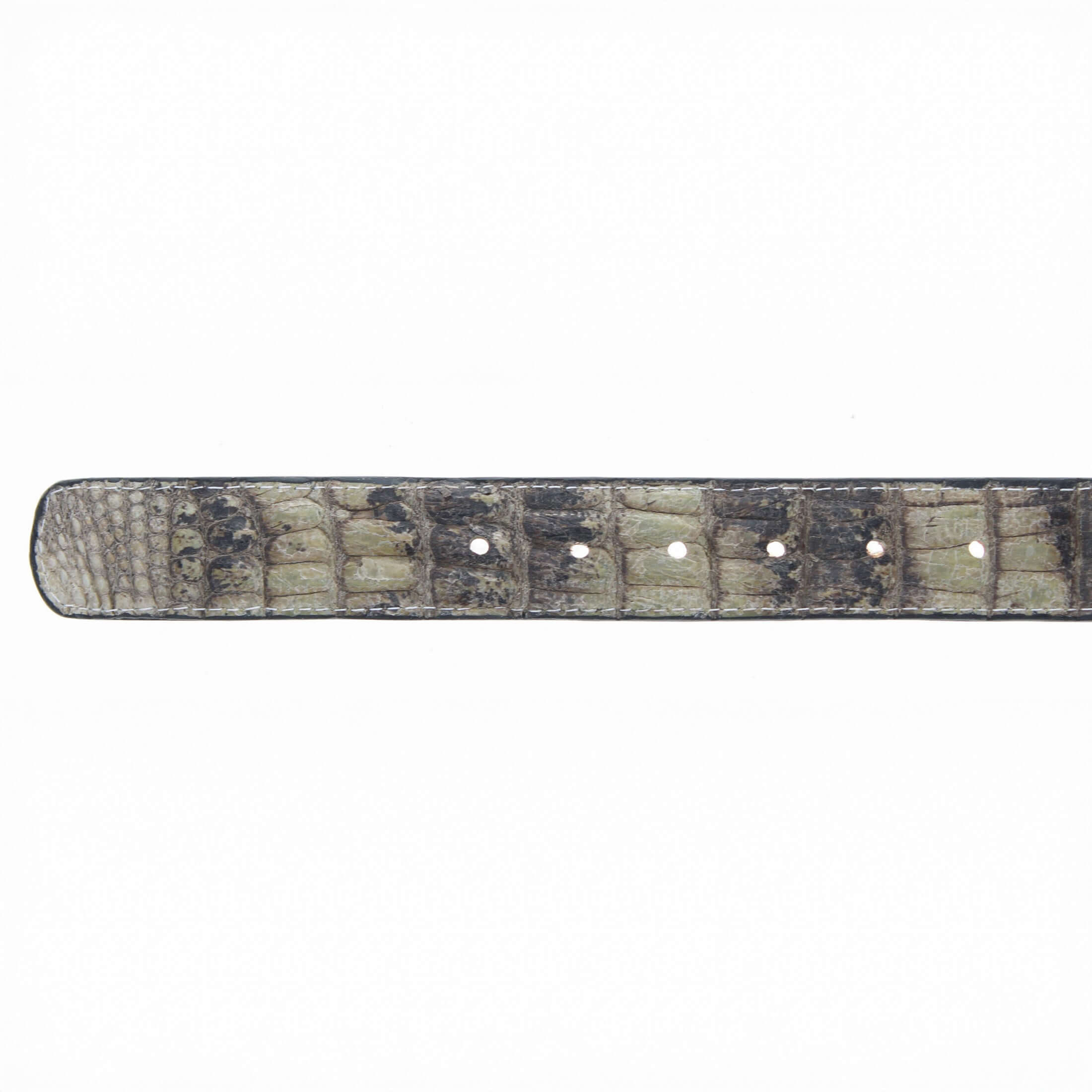 Men's Natural American Alligator Belt by Vaccari