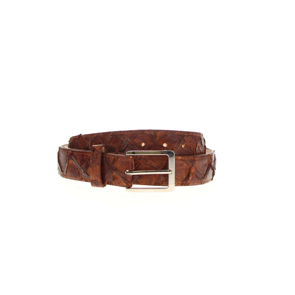 Men's Pecan Pirarucu Belt by Vaccari