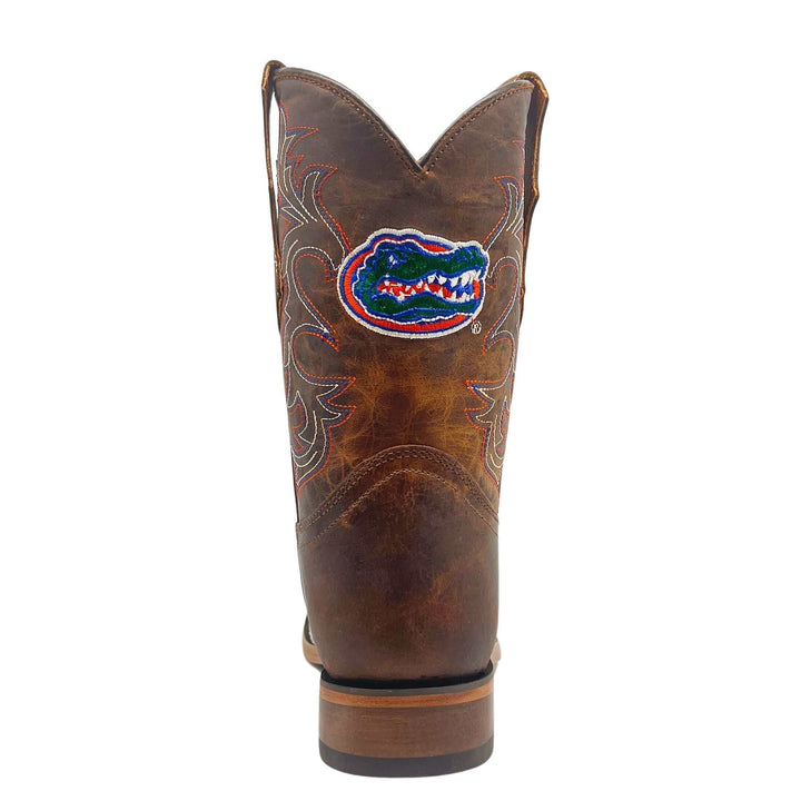 Kid's University of Florida Gators Brown Square Toe Cowboy Boots Blake by Vaccari