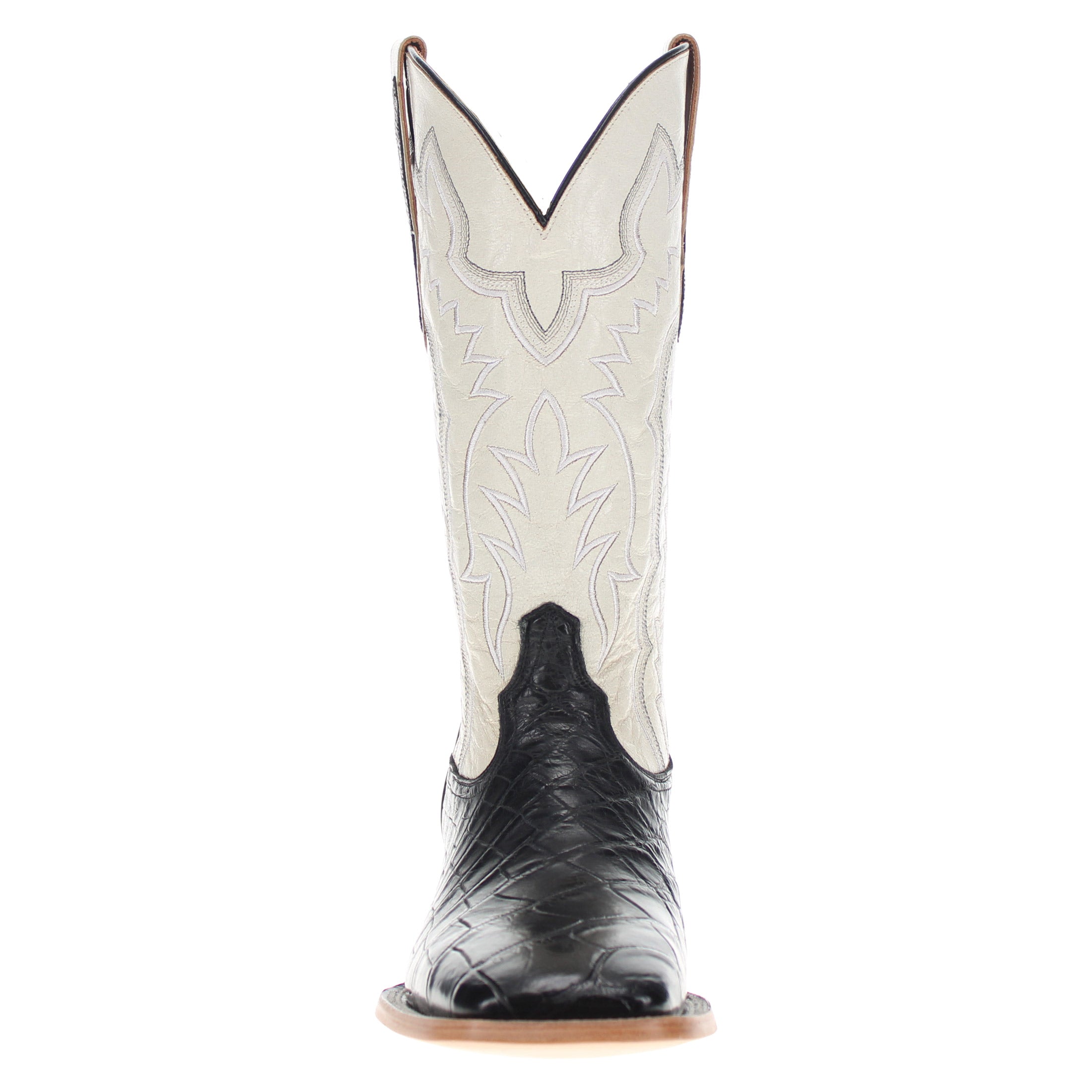 Men's Black Belly Alligator Cowboy Boots | Vaccari Boots